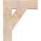 Ekena Millwork Traditional Block Smooth Bracket, Douglas Fir, 5 1/2"W x 22"D x 26"H BKT06X22X26TRA05SDF - alternate 4